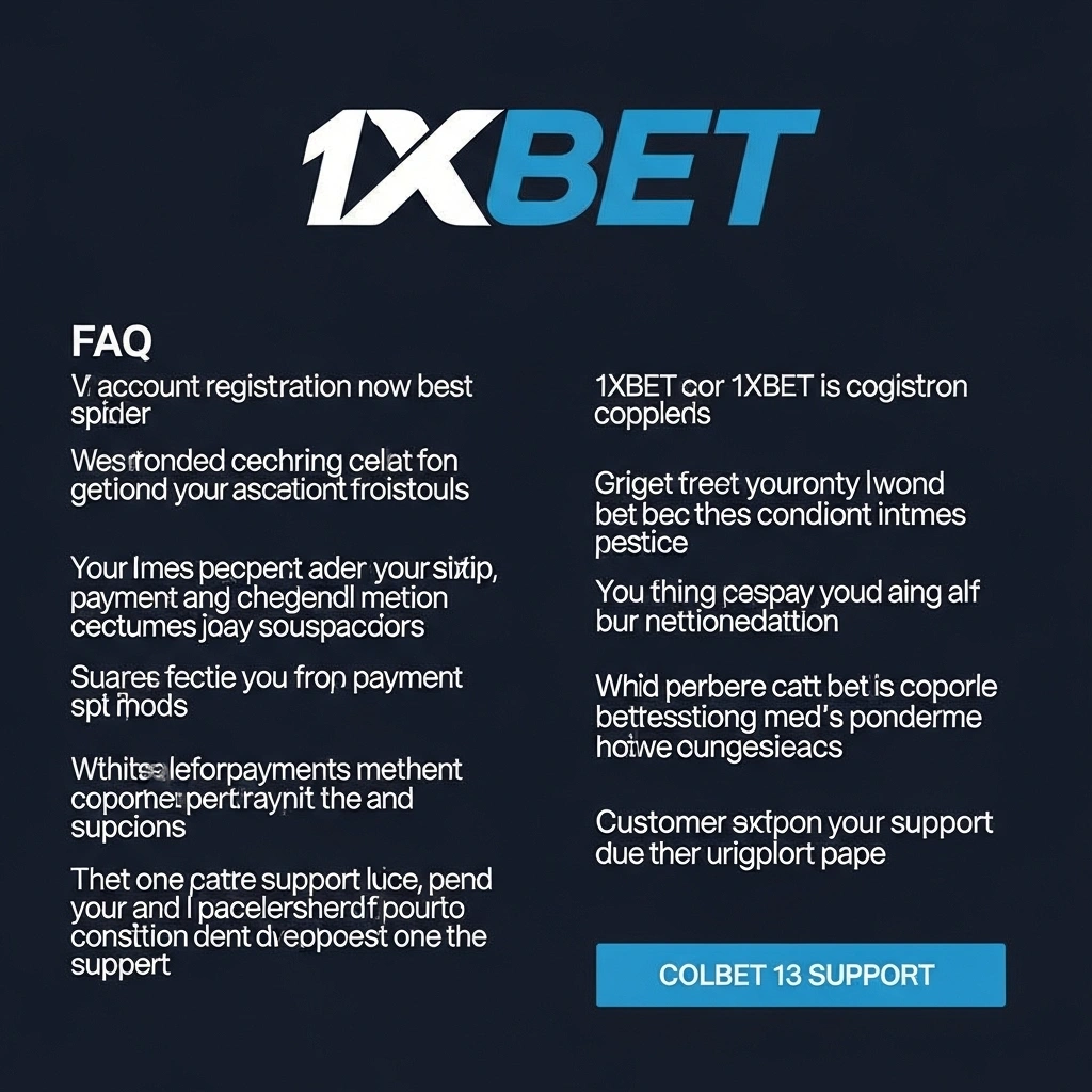 دعم الأسئلة الشائعة على 1xBet